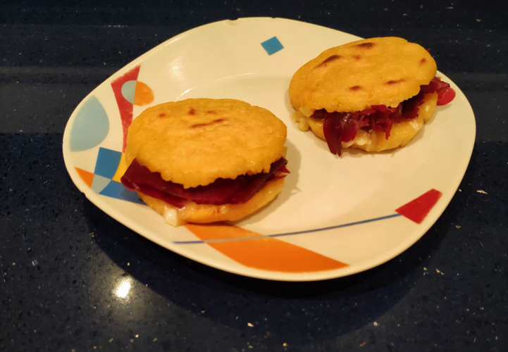 receta arepas colombia venezuela rellenas carne